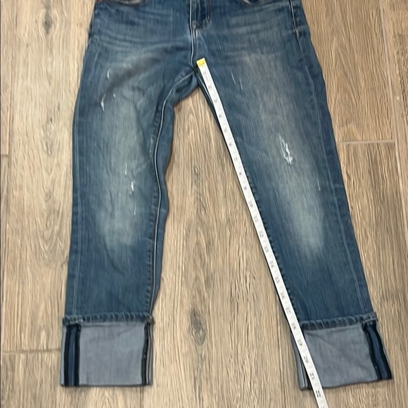 Hudson Jeans Girls Distressed Slim-Fit Denim Roll Cuff Crop Slim Vintage Skinny - Picture 11 of 14